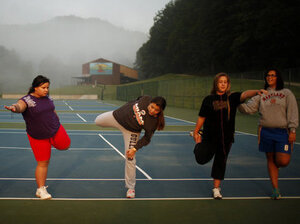 Located in the North Carolina mountains, Wellspring Academy is a boarding school for overweight teenagers. In addition to their regular classes, students learn to control their weight through a healthful diet, physical activity and counseling. Located in the North Carolina mountains, Wellspring Academy is a boarding school for overweight teenagers. In addition to their regular classes, students learn to control their weight through a healthful diet, physical activity and counseling.