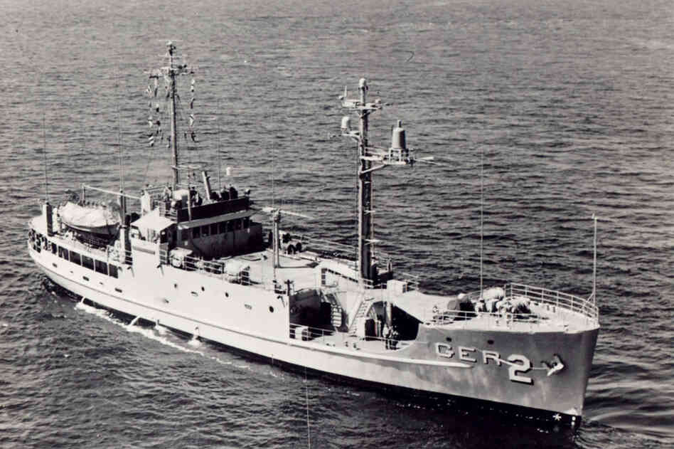 The USS Pueblo, seen in this undated photo, was captured while on a surveillance mission Jan. 22, 1968, by North Korean patrol boats. 