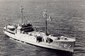 The USS Pueblo, seen in this undated photo, was captured while on a surveillance mission Jan. 22, 1968, by North Korean patrol boats.