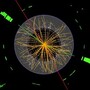 A proton-proton collision in the ATLAS detector at CERN shows signs that may, or may not, indicate a Higgs signature.