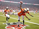 Even In Canada: During the CFL's Grey Cup title game in November, Arland Bruce (1) and Andrew Harris of the BC Lions choreographed their moves to celebrate a fourth-quarter touchdown against the Winnipeg Blue Bombers in Vancouver. Even In Canada: During the CFL's Grey Cup title game in November, Arland Bruce (1) and Andrew Harris of the BC Lions choreographed their moves to celebrate a fourth-quarter touchdown against the Winnipeg Blue Bombers in Vancouver.
