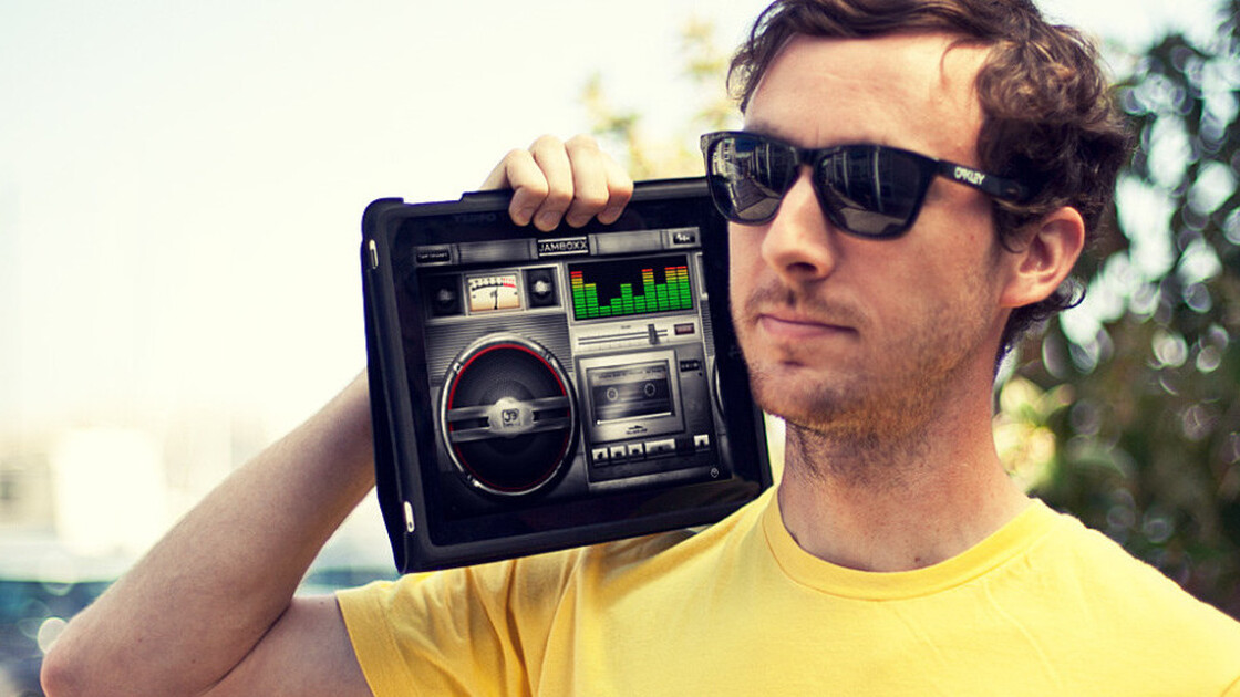 Wondering how we listen to music in 2011? There's an app for that. (One of them, pictured, is called Jamboxx.)