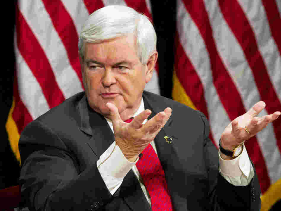 Newt Gingrich in Manchester, NH, Dec. 12, 2011. 