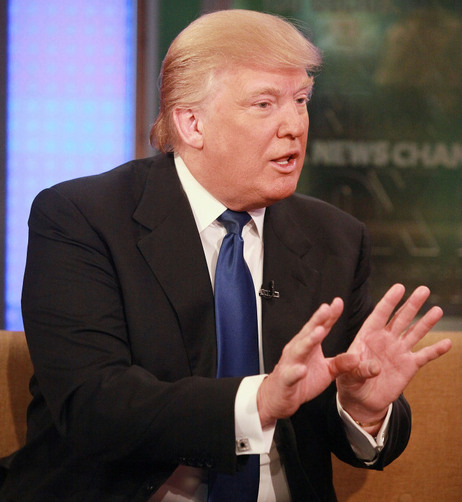 Donald Trump on the FOX & Friends set last week. Donald Trump on the FOX & Friends set last week.