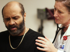 Joseuly Claudio, 53, gets weekly checkups from nurse practitioner Mary McDonagh at Mt. Sinai Hospital in New York. Joseuly Claudio, 53, gets weekly checkups from nurse practitioner Mary McDonagh at Mt. Sinai Hospital in New York.