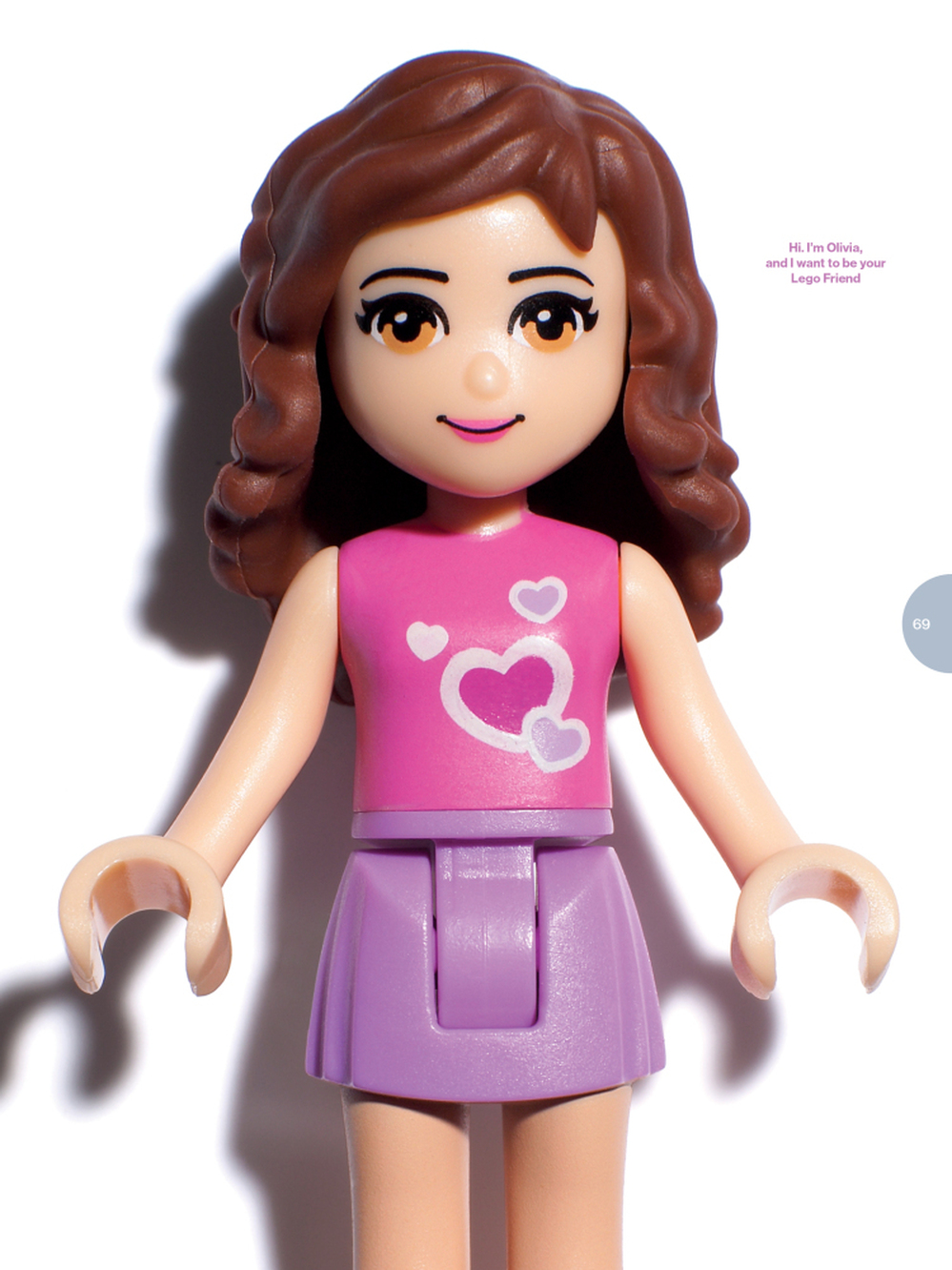 The new Lego Friends toys are not yet public, but the company gave a sneak peek at its "Olivia" minifigure from the set.