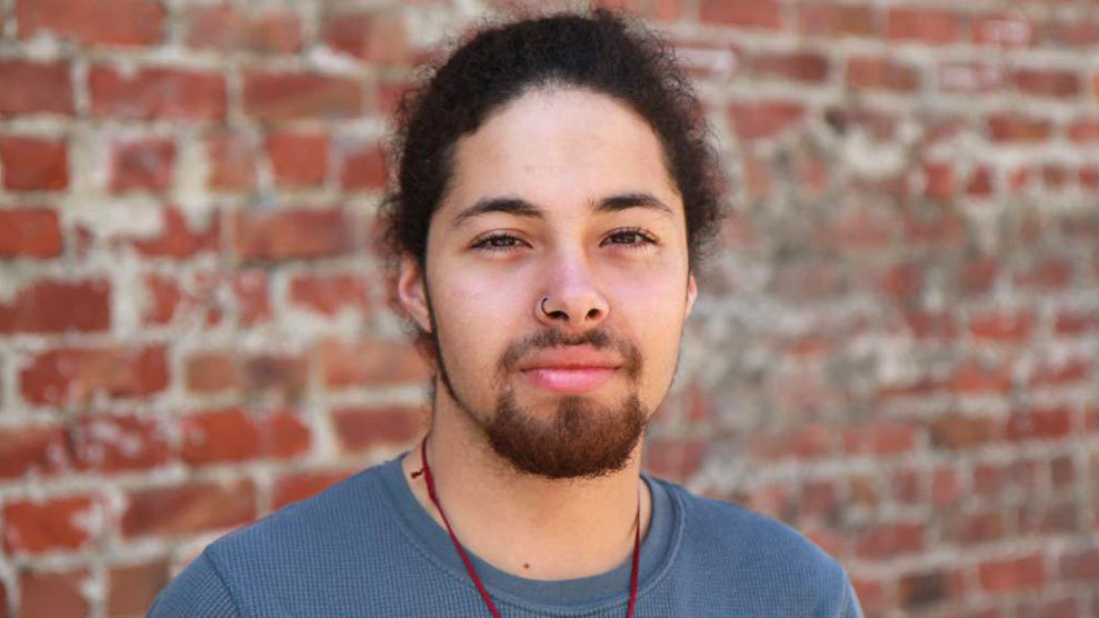 Youth Radio's Sayre Quevedo, 19, attends community college and lives in Oakland, Calif. (Image credit: Courtesy of Youth Radio)