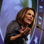 Republican presidential candidate Michele Bachmann speaks at The Gift of Life movie premiere in Des Moines on Wednesday night. Republican presidential candidate Michele Bachmann speaks at The Gift of Life movie premiere in Des Moines on Wednesday night.