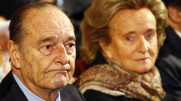 Former French President Jacques Chirac, pictured with wife Bernadette in this Nov. 24 photo, is the first former French head of state to face prosecution since the World War II era. 