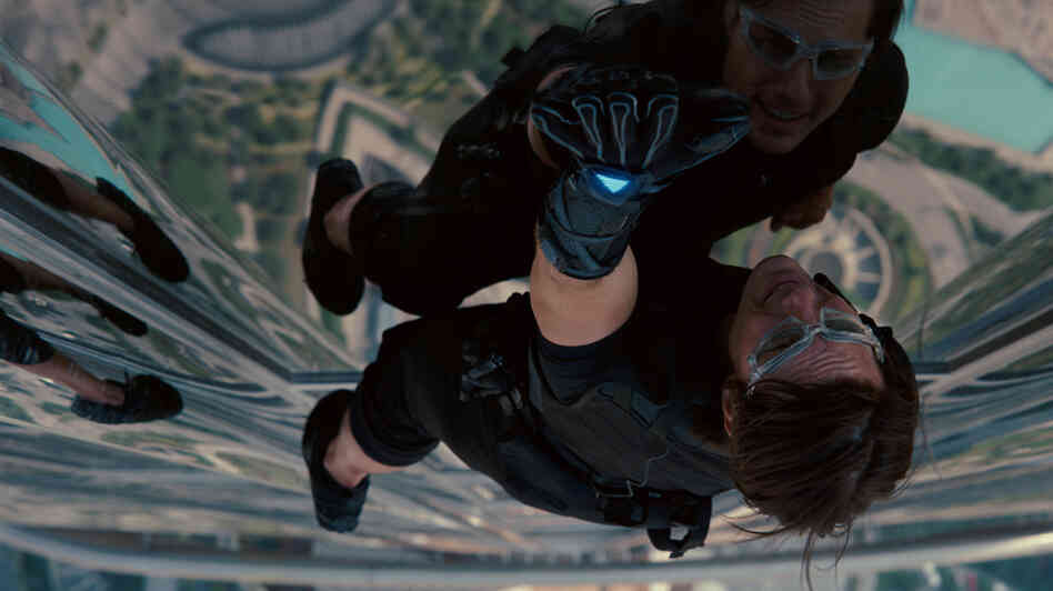 Ethan Hunt (Tom Cruise) and his Impossible Mission Force go to great heights to combat the threat of a nuclear confrontation in Mission: Impossible — Ghost Protocol. Ethan Hunt (Tom Cruise) and his Impossible Mission Force go to great heights to combat the threat of a nuclear confrontation in Mission: Impossible — Ghost Protocol.
