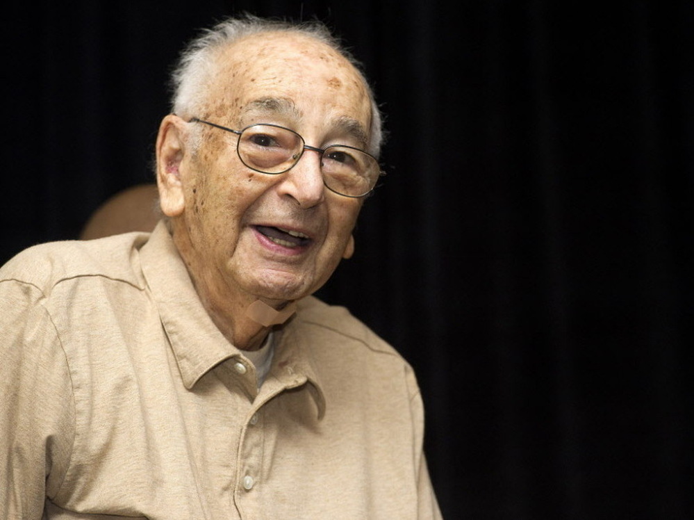 Joe Simon, co-creator of Captain America, in October. He died this week at the age of 98.
