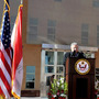 Iraqi President Jalal Talabani speaks at the opening of the huge U.S. Embassy in Baghdad on Jan. 5, 2009. It is the largest U.S. Embassy in the world. 