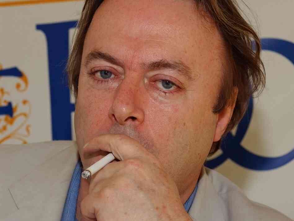  Writer Christopher Hitchens attends the 9th Annual LA Times Festival of Books on April 25, 2004 at UCLA in Westwood, California. 