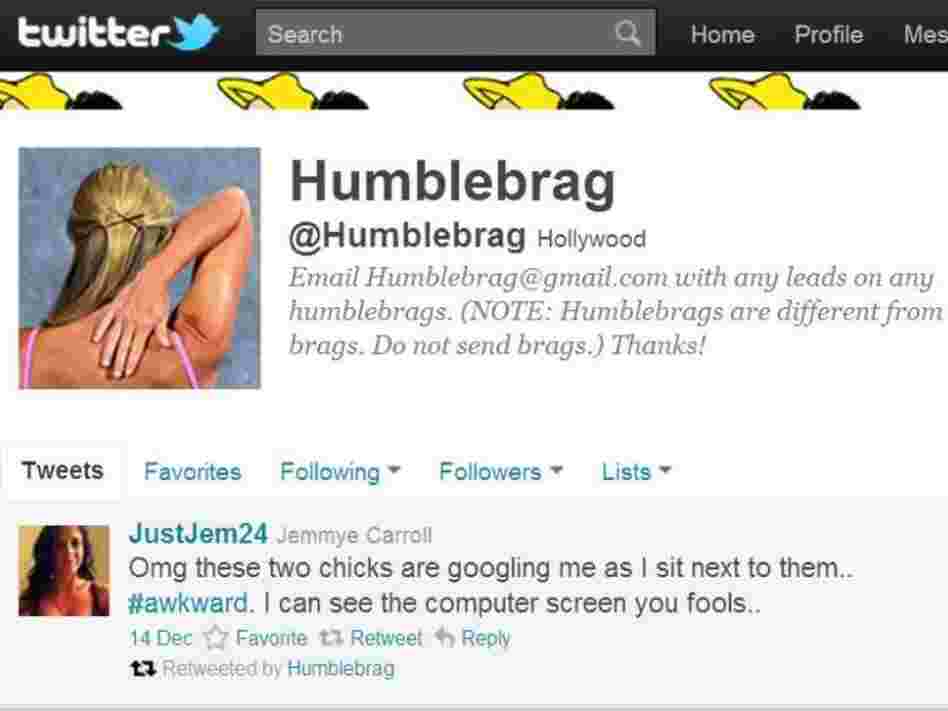 "Humble brag" is linguist Ben Zimmer's personal favorite for 2011 Â word of the year.
