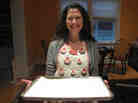 All Things Considered co-host Melissa Block shows off marshmallows she made from scratch using a recipe from Jennifer Reese's book, Make the Bread, Buy the Butter.