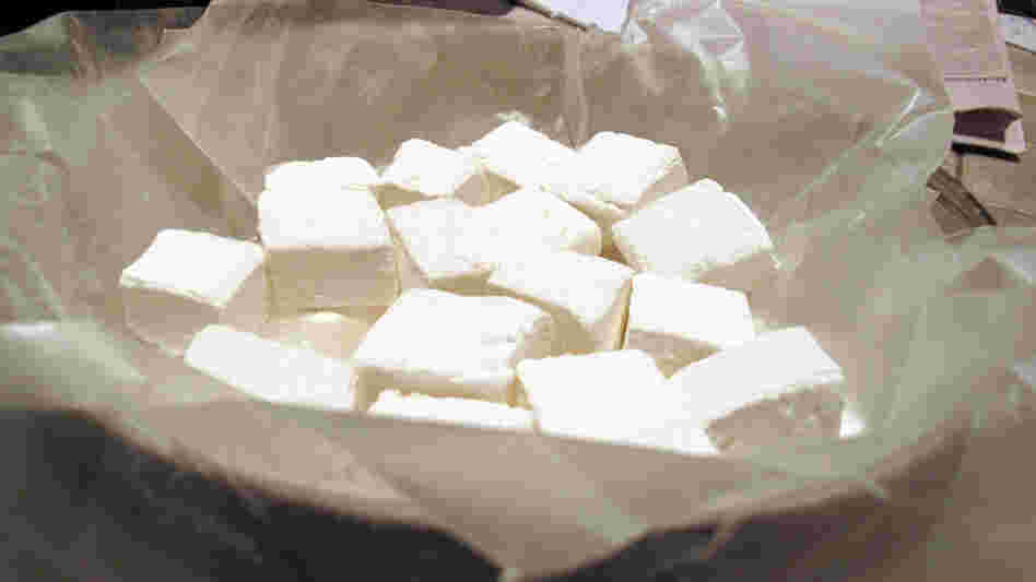 Cubed marshmallows Cubed marshmallows