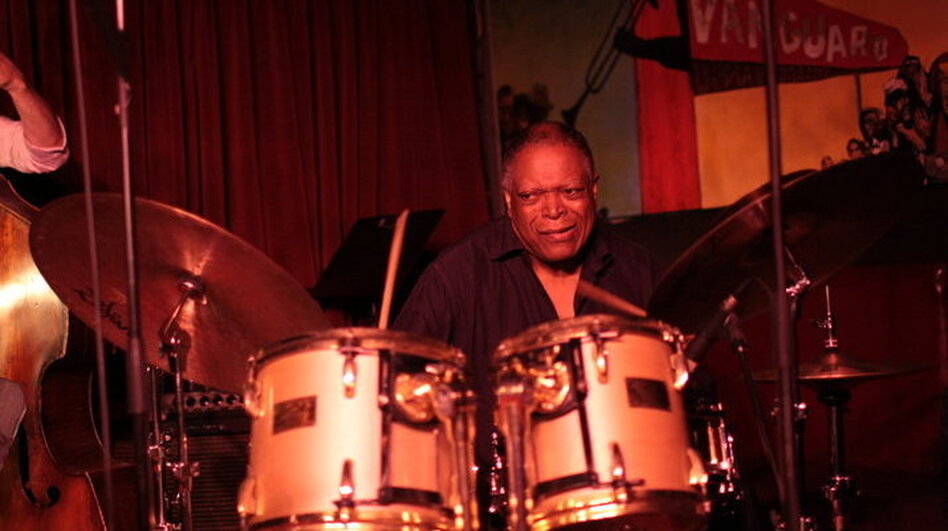 Billy Hart during his Village Vanguard set.