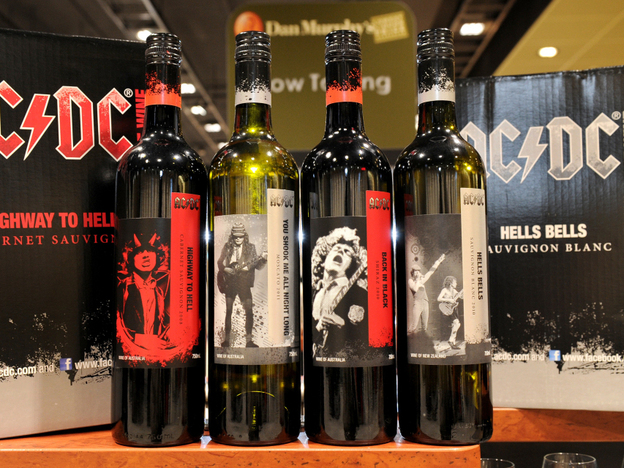 At the national release of "AC/DC The Wine" in Melbourne, varieties included Back in Black Shiraz, Highway to Hell Cabernet Sauvignon and You Shook Me All Night Long Moscato.
