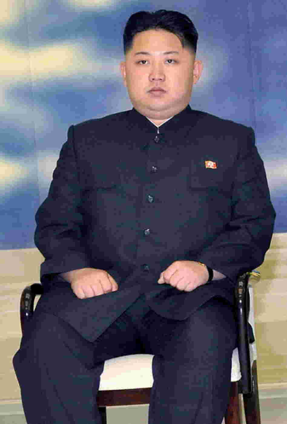 North Korea's official Korean Central News Agency distributed this photo of Kim Jong Un on Sept. 23.