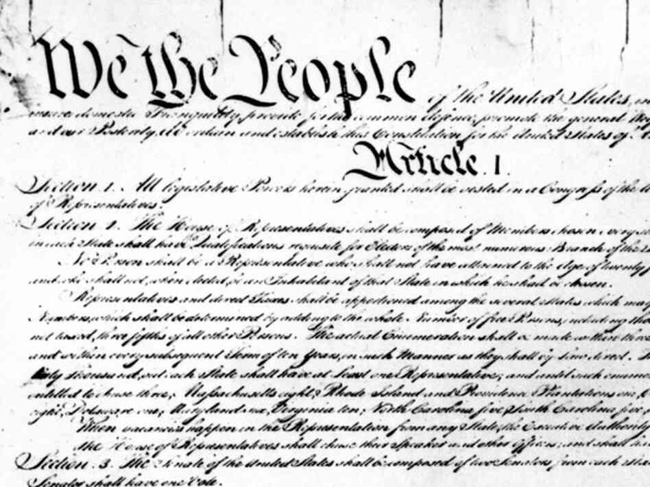 The people have spoken: NPR readers would add four new amendments to the Constitution. 