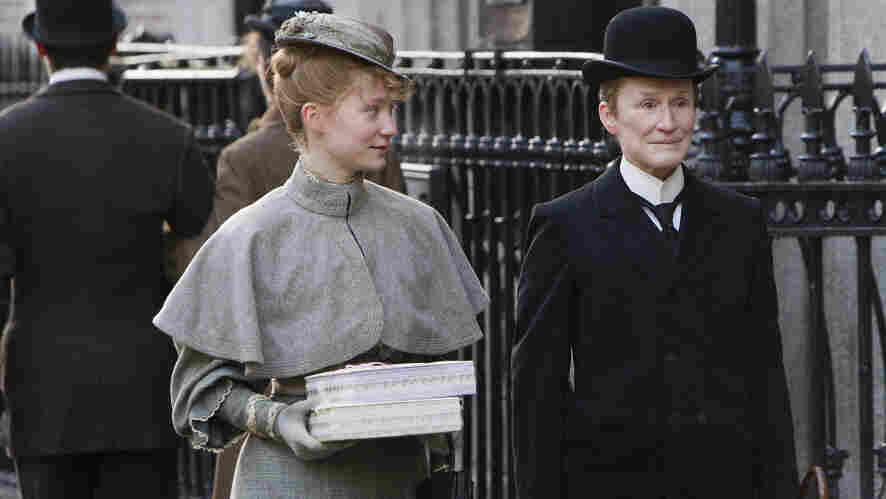 Mia Wasikowska (left) and Glenn Close are an unlikely couple in Albert Nobbs, a forlorn romance about a woman passing as a man to find work in 19th-century Ireland. Mia Wasikowska (left) and Glenn Close are an unlikely couple in Albert Nobbs, a forlorn romance about a woman passing as a man to find work in 19th-century Ireland.