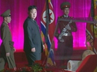 Kim Jong Un (center) pays his respects to his father, former leader Kim Jong Il, who is lying in state at the Kumsusan Memorial Palace in Pyongyang in this still picture taken from video footage aired by Korean Central TV of North Korea on Dec. 20. Kim Jong Un (center) pays his respects to his father, former leader Kim Jong Il, who is lying in state at the Kumsusan Memorial Palace in Pyongyang in this still picture taken from video footage aired by Korean Central TV of North Korea on Dec. 20.
