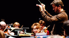 Edwin Outwater leads the Kitchener Waterloo Symphony in fresh music from the 40 and under crowd. Edwin Outwater leads the Kitchener Waterloo Symphony in fresh music from the 40 and under crowd.