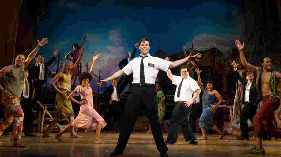 The Book of Mormon features music and lyrics by Trey Parker, Robert Lopez and Matt Stone and plays at the Eugene O'Neill Theatre in New York City.