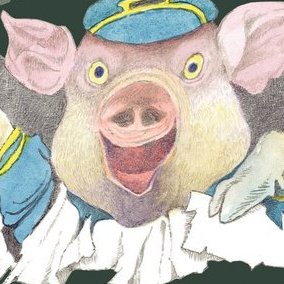 Detail from the cover of Bumble-Ardy by Maurice Sendak.