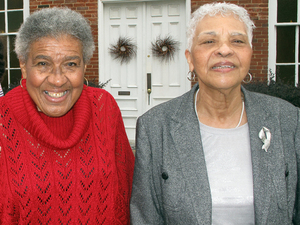 Sisters Ernestyne James Adams (right) and Althea James Truitt are concerned about the economy and today's political climate. Sisters Ernestyne James Adams (right) and Althea James Truitt are concerned about the economy and today's political climate.