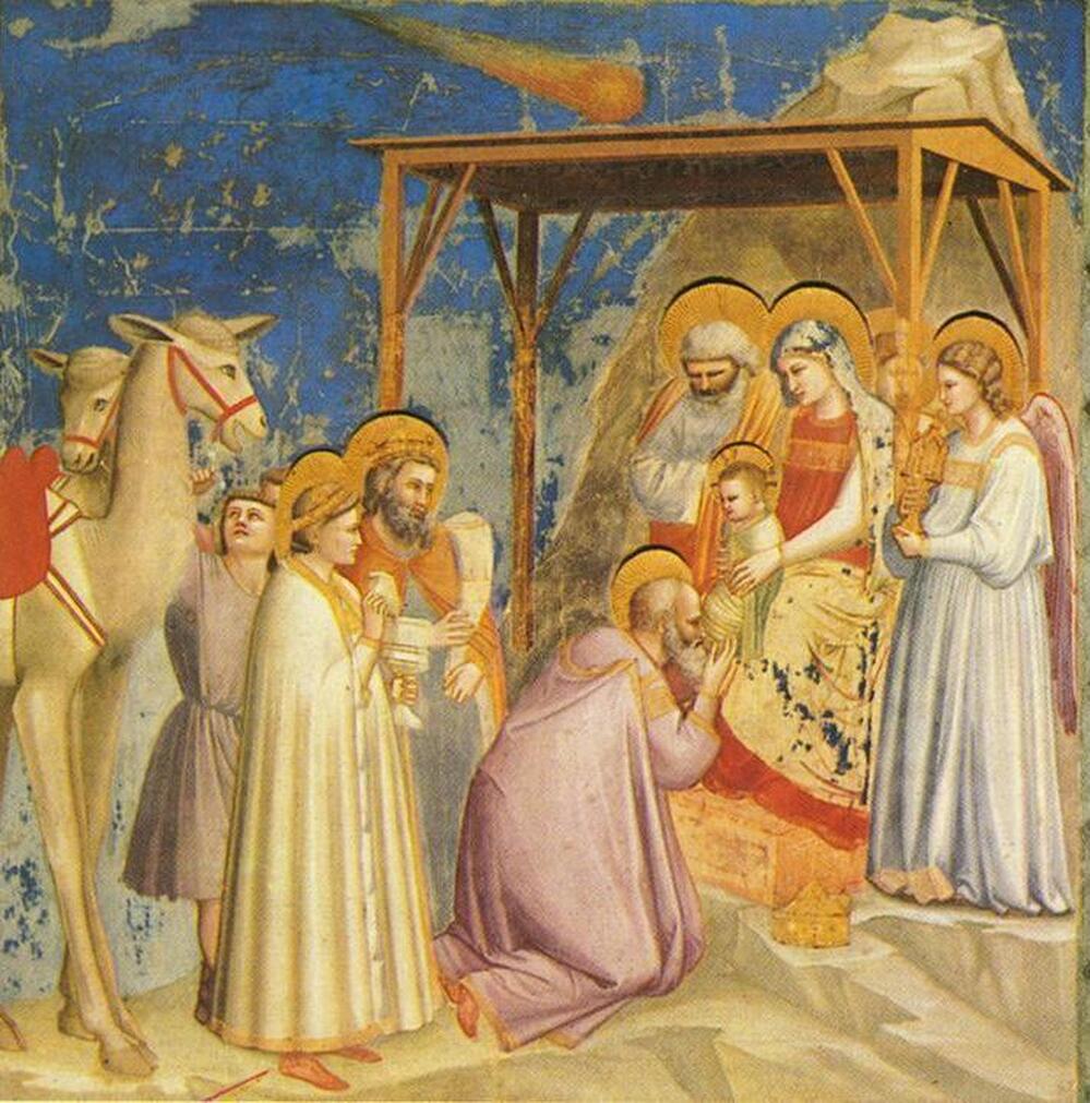 Adoration of the Magi by Giotto di Bondone