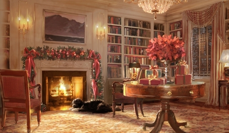 The 2011 holiday greeting card sent from the Obama family features this image of the First Dog, Bo. The 2011 holiday greeting card sent from the Obama family features this image of the First Dog, Bo.