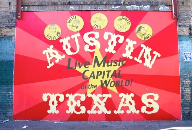 A sign around Austin, Texas.