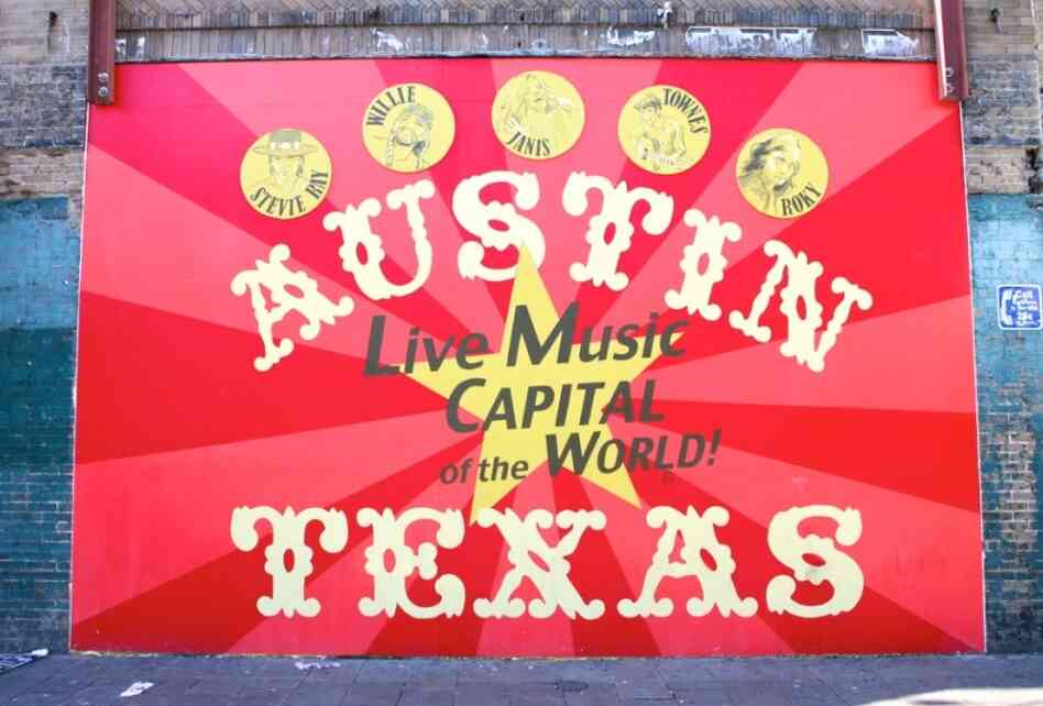 A sign around Austin, Texas.