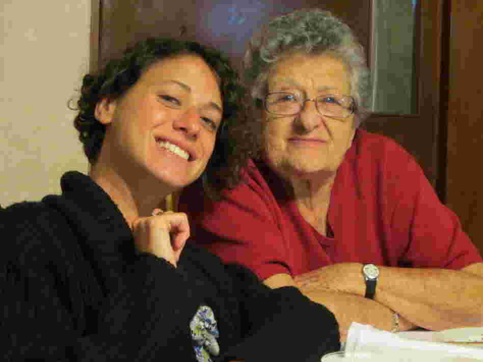 Dora Schmidt (right) was born in Poland and moved to Mexico City at age 3. She now has 16 grandchildren, including Alex (left).