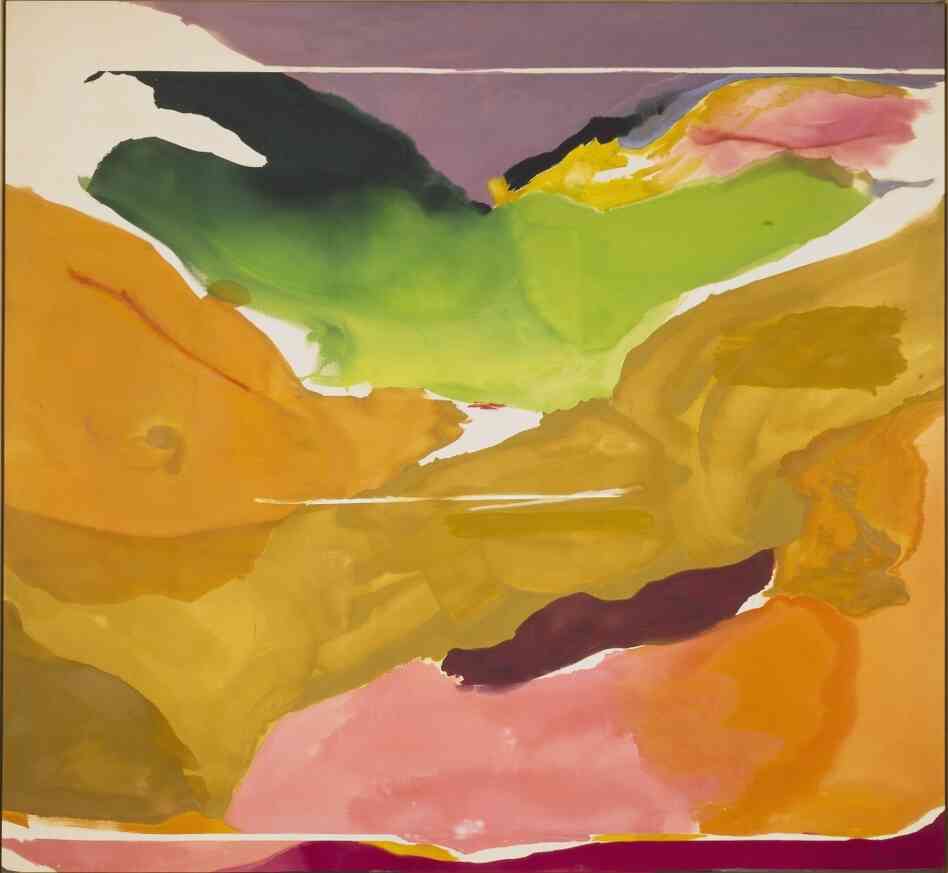 Frankenthaler's 1973 painting Nature Abhors a Vacuum.