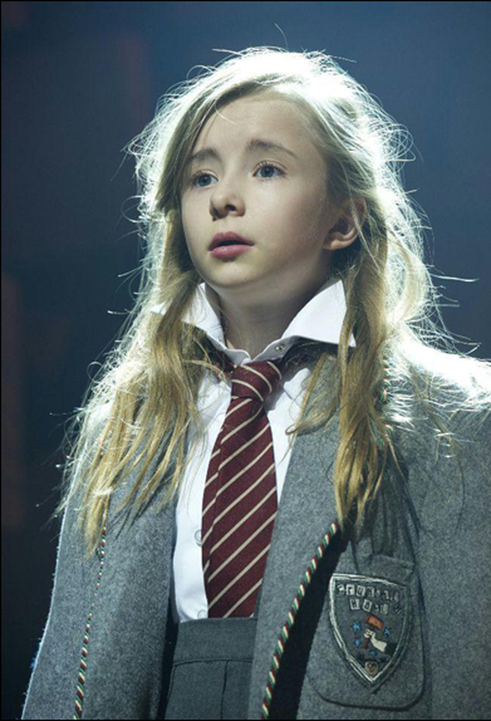 Kerry Ingram is one of four young actresses portraying the title role in Matilda the Musical. 