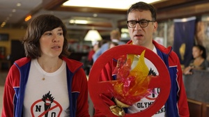 In one episode of Portlandia, Brownstein and Armisen started a grass-roots campaign to prevent the Olympics from ever coming to Portland.