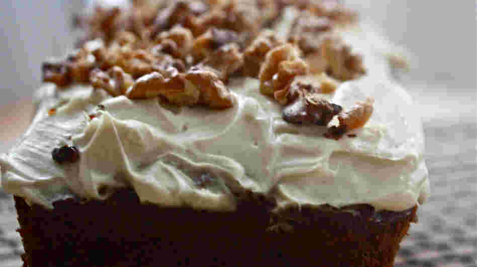  Carrot Cake With Maple Syrup Frosting And Toasted Walnuts 