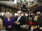 Former House Speaker Newt Gingrich heads for a caffeine fix with his wife Callista at Jitters Coffee Bar as he makes a campaign stop at the Southbridge Mall in Mason City, Iowa on Dec. 28. Former House Speaker Newt Gingrich heads for a caffeine fix with his wife Callista at Jitters Coffee Bar as he makes a campaign stop at the Southbridge Mall in Mason City, Iowa on Dec. 28.