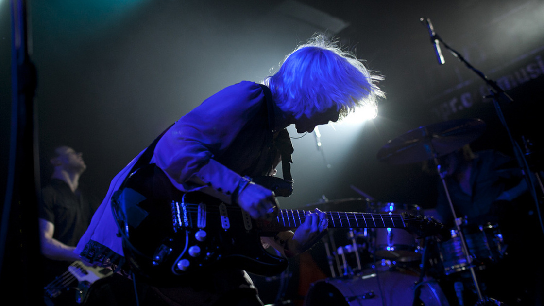 The Joy Formidable, seen here at NPR Music's South by Southwest party, gave one of the best World Cafe performances of 2011.
