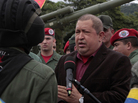 A handout picture released by the Venezuelan presidency, shows President Hugo Chávez speaking with members of the Army during a military ceremony in Caracas on Wednesday. A handout picture released by the Venezuelan presidency, shows President Hugo Chávez speaking with members of the Army during a military ceremony in Caracas on Wednesday.
