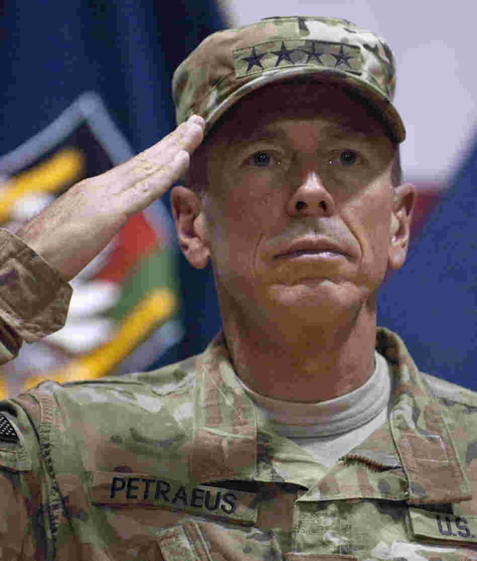 Gen. David Petraeus in Kandahar, Afghanistan, on July 4, 2011.