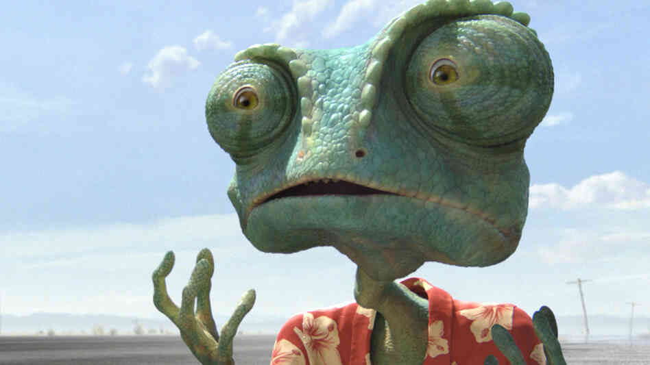 'Rango': After arriving in Dirt, a chameleon (Johnny Depp) re-creates himself as Rango, the sheriff of the crime-ridden desert town.