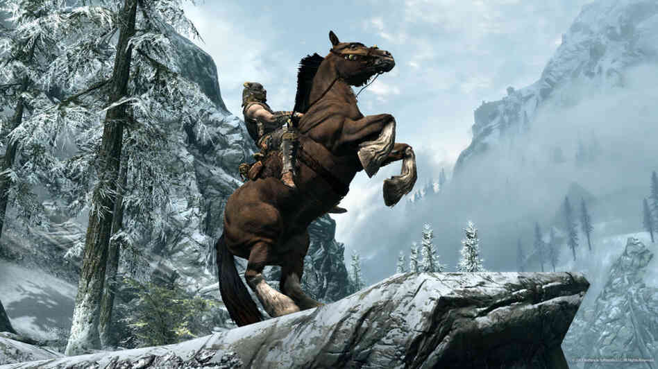 A screenshot from The Elder Scrolls V: Skyrim, one of the best video games of 2011.