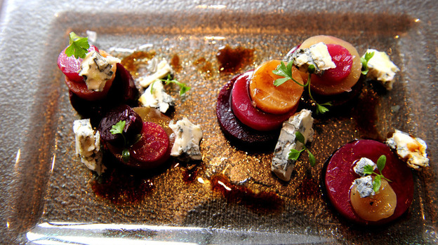 Heirloom beets served at Bibiana Restaurant in downtown Washington, D.C.