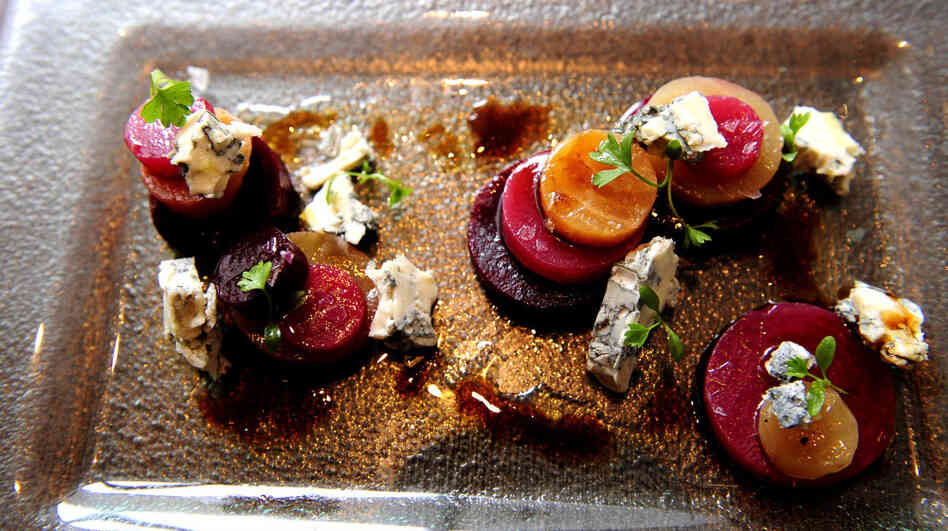 Heirloom beets served at Bibiana Restaurant in downtown Washington, D.C.
