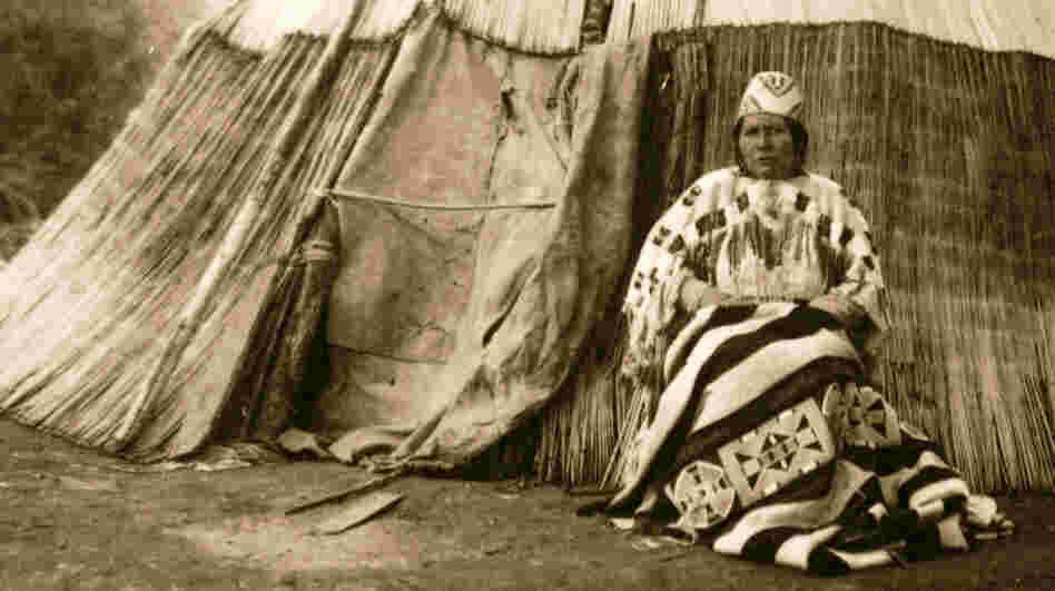 Edna Kash-kash, a Native American from Oregon, sits in front of a tepee circa 1900. In Eastern Oregon, a tribal celebration of first foods offers a connection to ancestors. Edna Kash-kash, a Native American from Oregon, sits in front of a tepee circa 1900. In Eastern Oregon, a tribal celebration of first foods offers a connection to ancestors.
