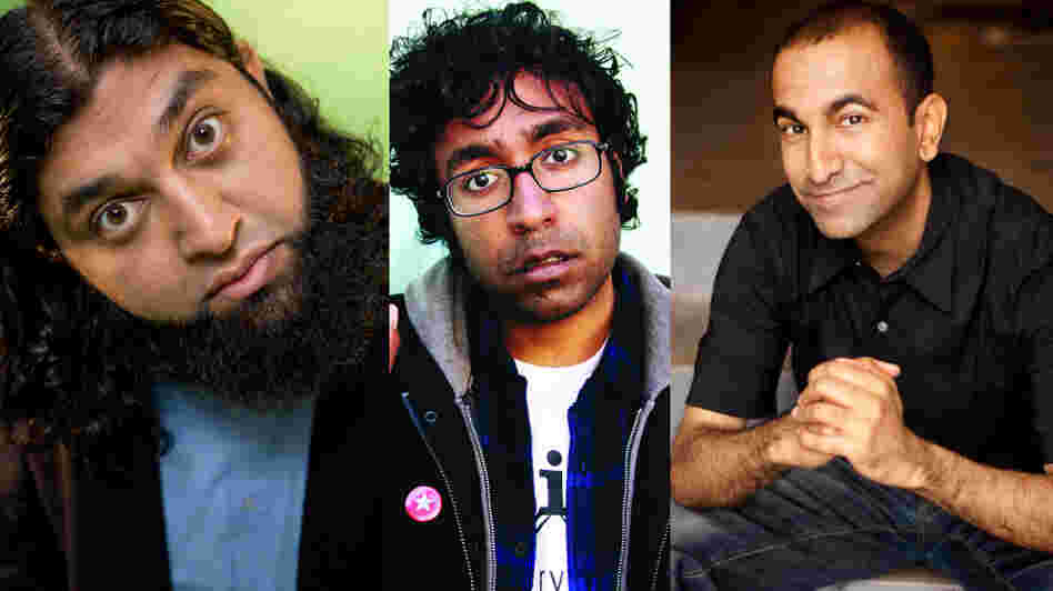 Azhar Usman (left), Hari Kondabolu and Rajiv Satyal are heading to India for the Make Chai Not War comedy tour. 