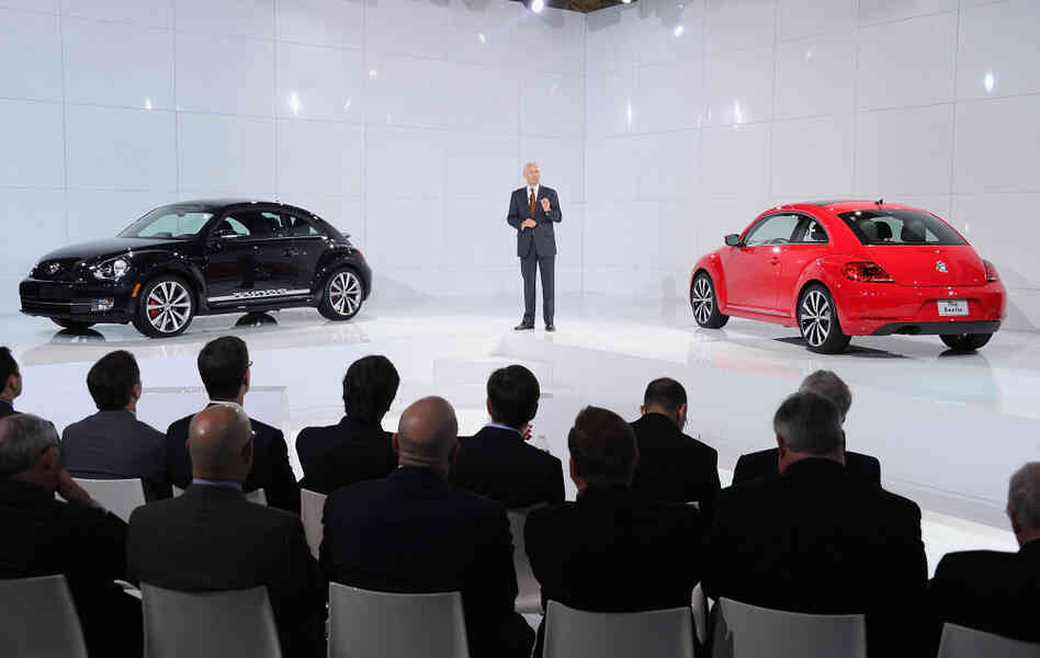 Jonathan Browning, president of Volkswagen Group of America, attends the U.S. unveiling of the 2012 Volkswagen Beetle, a new version of the iconic car. Volkswagen saw a 26.3 percent increase in U.S. sales in 2011, and has its sights on becoming the world's No. 1 carmaker. Jonathan Browning, president of Volkswagen Group of America, attends the U.S. unveiling of the 2012 Volkswagen Beetle, a new version of the iconic car. Volkswagen saw a 26.3 percent increase in U.S. sales in 2011, and has its sights on becoming the world's No. 1 carmaker.